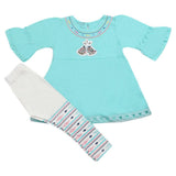 Girls Tights Suits - Sea Green, Kids, Girls Sets And Suits, Chase Value, Chase Value