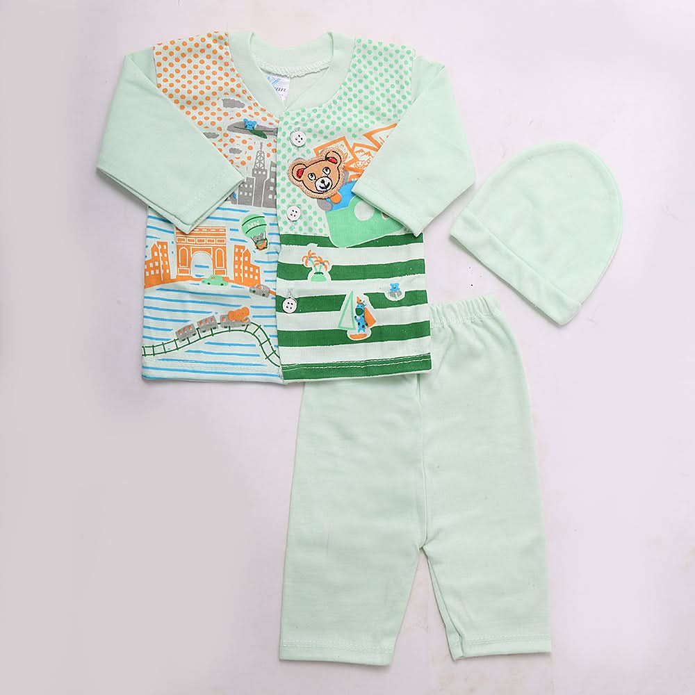 Newborn Boys Full Sleeves Suit - Cyan, Kids, NB Boys Sets And Suits, Chase Value, Chase Value