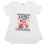 Girls Half Sleeves Fancy Top - White, Kids, Tops, Chase Value, Chase Value
