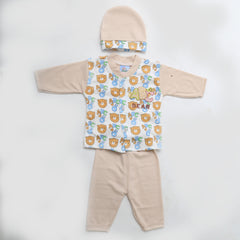 Newborn Boys Full Sleeves Suit - Beige, Kids, NB Boys Sets And Suits, Chase Value, Chase Value