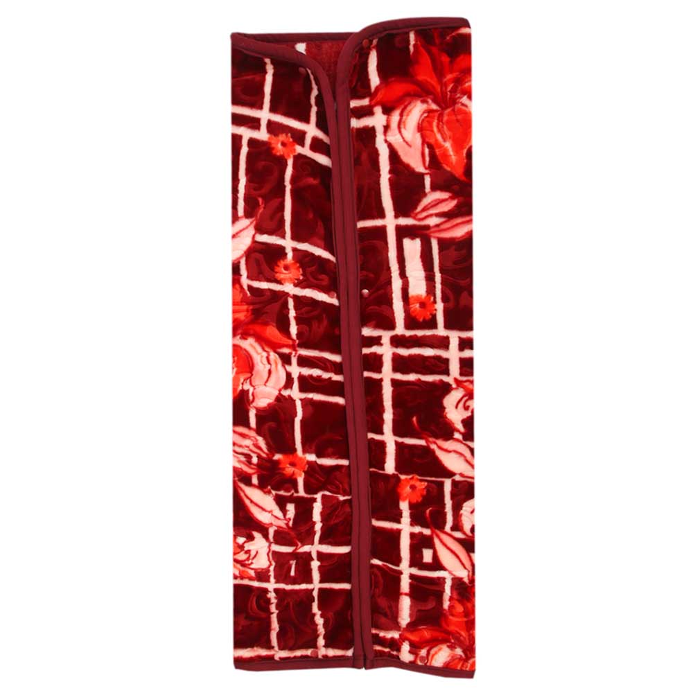 Newborn Kids Zipper Blanket - Maroon, Kids Blanket, Chase Value, Chase Value