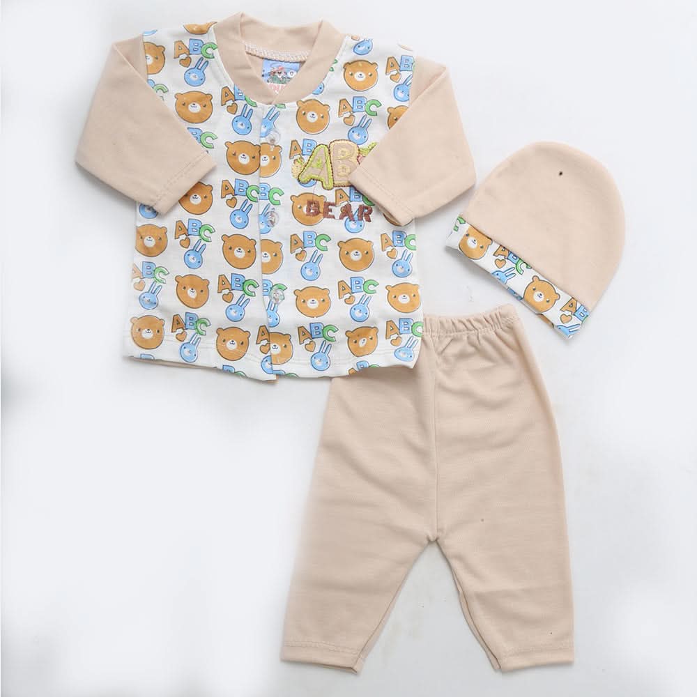 Newborn Boys Full Sleeves Suit - Beige, Kids, NB Boys Sets And Suits, Chase Value, Chase Value