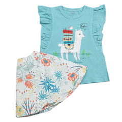 Girls Skirt Suit - Sea Green, Kids, Girls Sets And Suits, Chase Value, Chase Value
