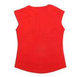 Girls Half Sleeves Printed T-Shirt 4710 16-24 - Red, Kids, Girls T-Shirts, Chase Value, Chase Value
