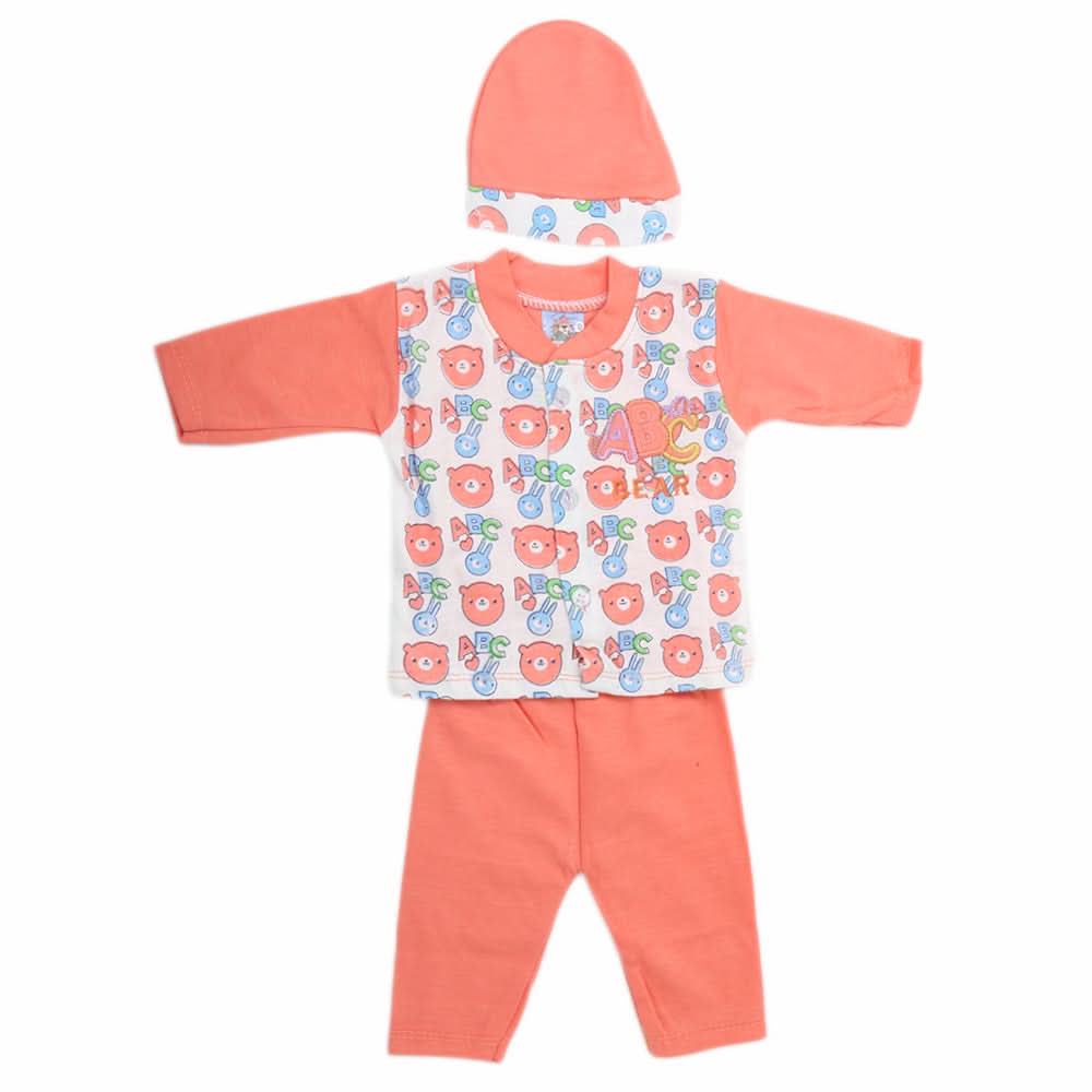 Newborn Boys Full Sleeves Suit - Peach, Kids, NB Boys Sets And Suits, Chase Value, Chase Value