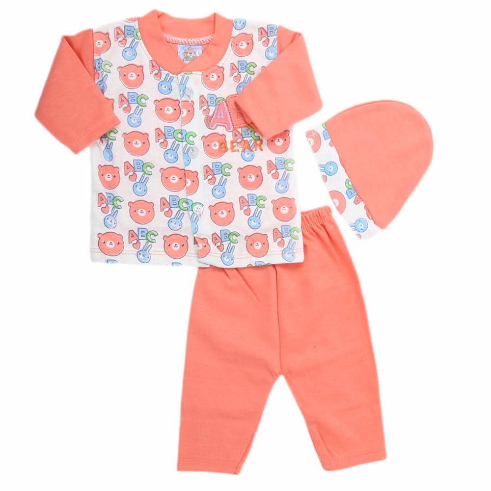 Newborn Boys Full Sleeves Suit - Peach, Kids, NB Boys Sets And Suits, Chase Value, Chase Value