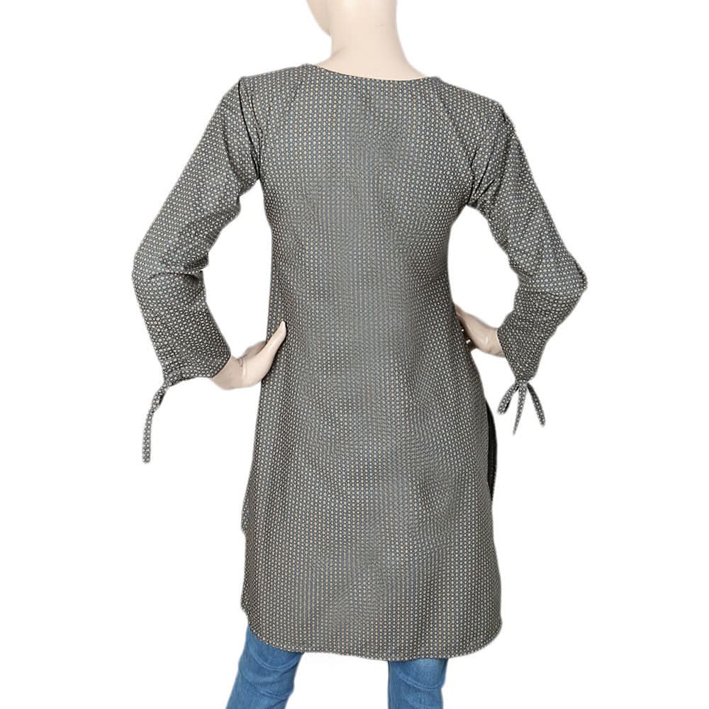 Women's Cotton Kurti - Grey, Women, Ready Kurtis, Chase Value, Chase Value