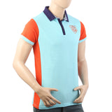 Men's Half Sleeves Polo T-Shirt - Sky Blue, Men's T-Shirts & Polos, Chase Value, Chase Value