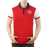 Men's Half Sleeves Polo T-Shirt - Red, Men's T-Shirts & Polos, Chase Value, Chase Value