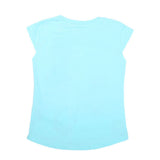 Girls Half Sleeves Printed T-Shirt 4709 16-24 - Cyan, Kids, Girls T-Shirts, Chase Value, Chase Value
