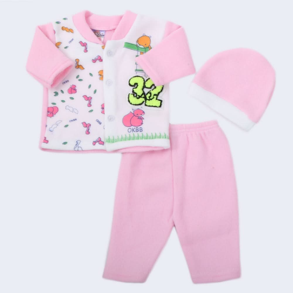 Newborn Boys Full Sleeves Polar Suit - Pink, Kids, NB Boys Sets And Suits, Chase Value, Chase Value