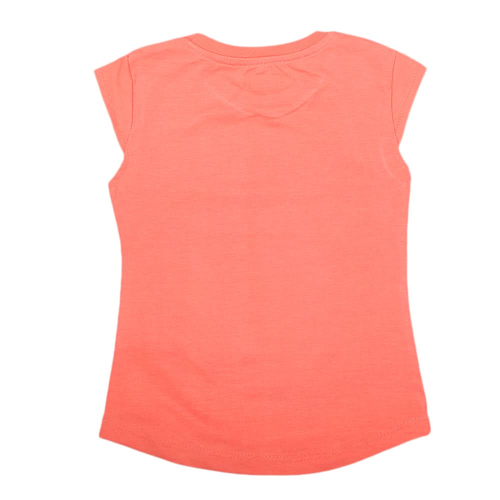 Girls Half Sleeves Printed T-Shirt 4707 16-24 - Pink, Kids, Girls T-Shirts, Chase Value, Chase Value