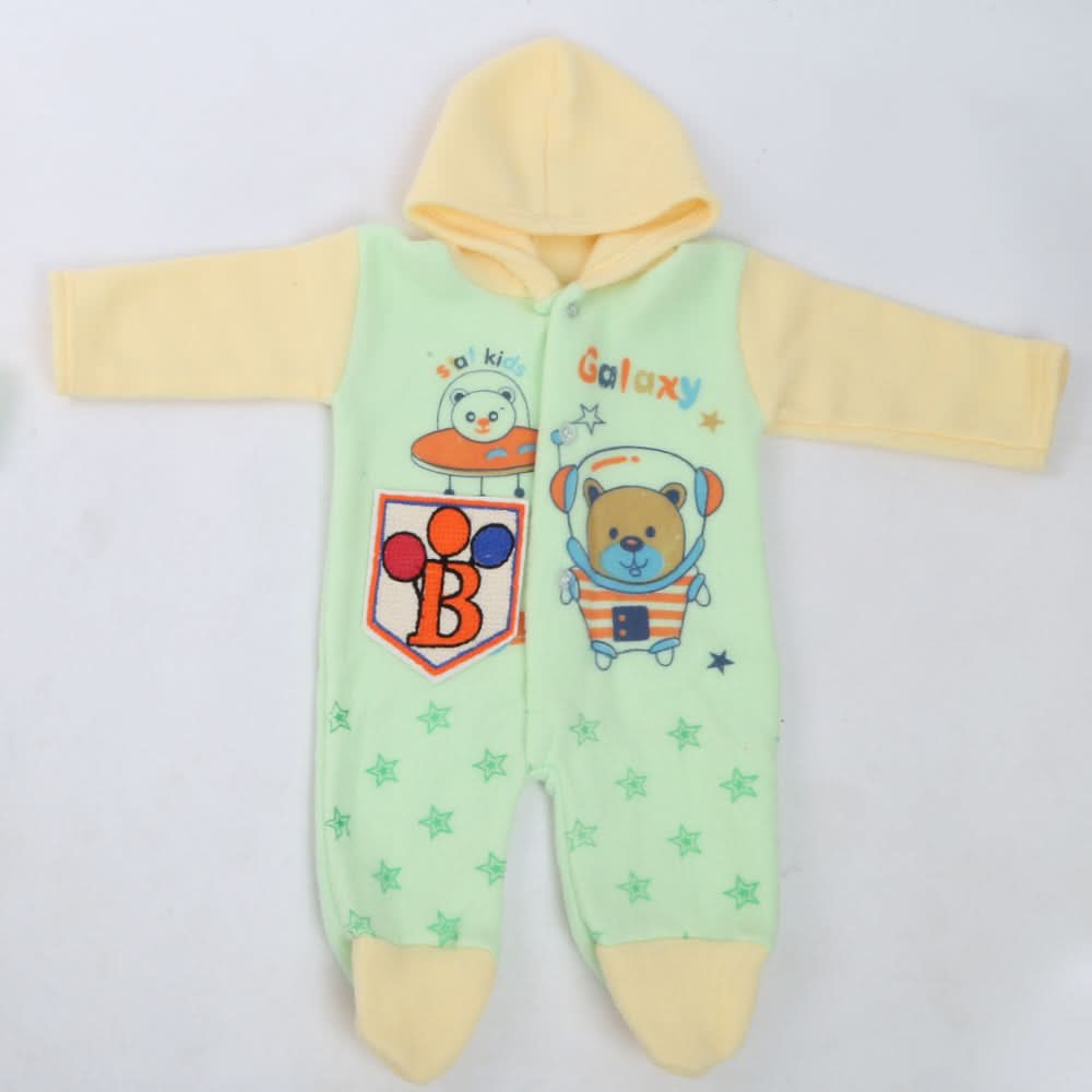 Newborn Boys Polar Romper - Yellou, Kids, NB Boys Rompers, Kids, NB Girls Rompers, Chase Value, Chase Value