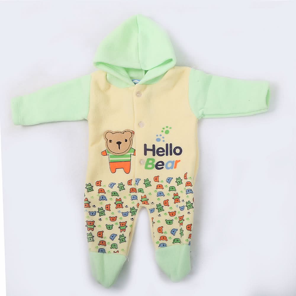 Newborn Boys Polar Romper - Yellow, Kids, NB Boys Rompers, Kids, NB Girls Rompers, Chase Value, Chase Value