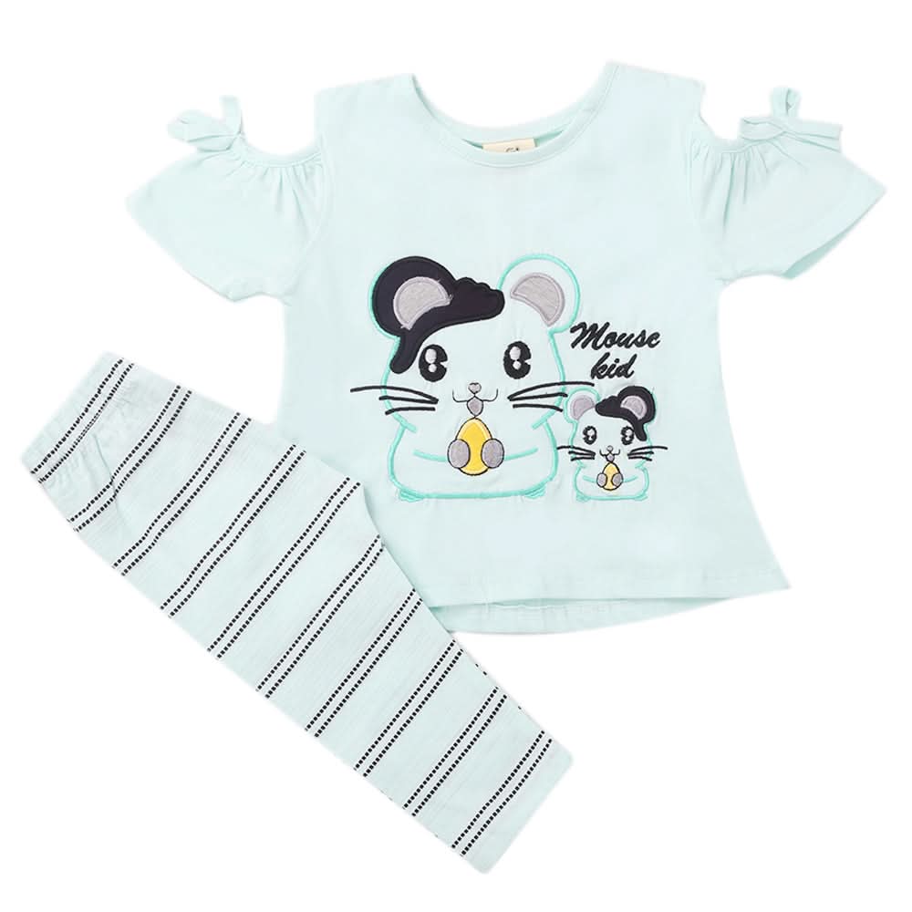 Girls Tights Suits - Cyan, Kids, Girls Sets And Suits, Chase Value, Chase Value