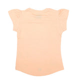 Girls Half Sleeves Printed T-Shirt - Peach, Kids, Girls T-Shirts, Chase Value, Chase Value
