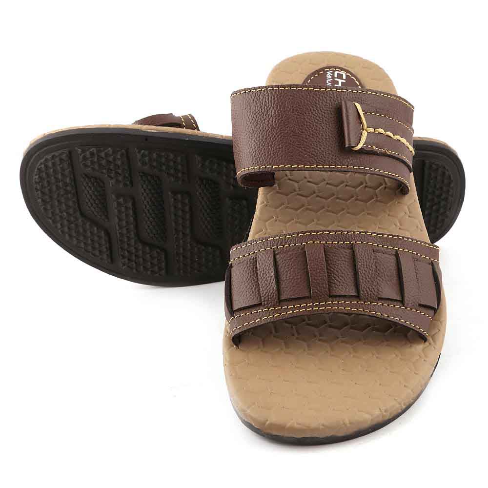 Men's Slippers (622) - Brown, Men, Slippers, Chase Value, Chase Value