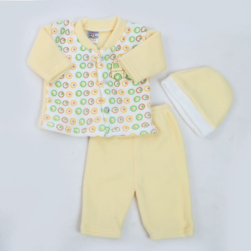 Newborn Boys Full Sleeves Polar Suit - Yellow, Kids, NB Boys Sets And Suits, Chase Value, Chase Value