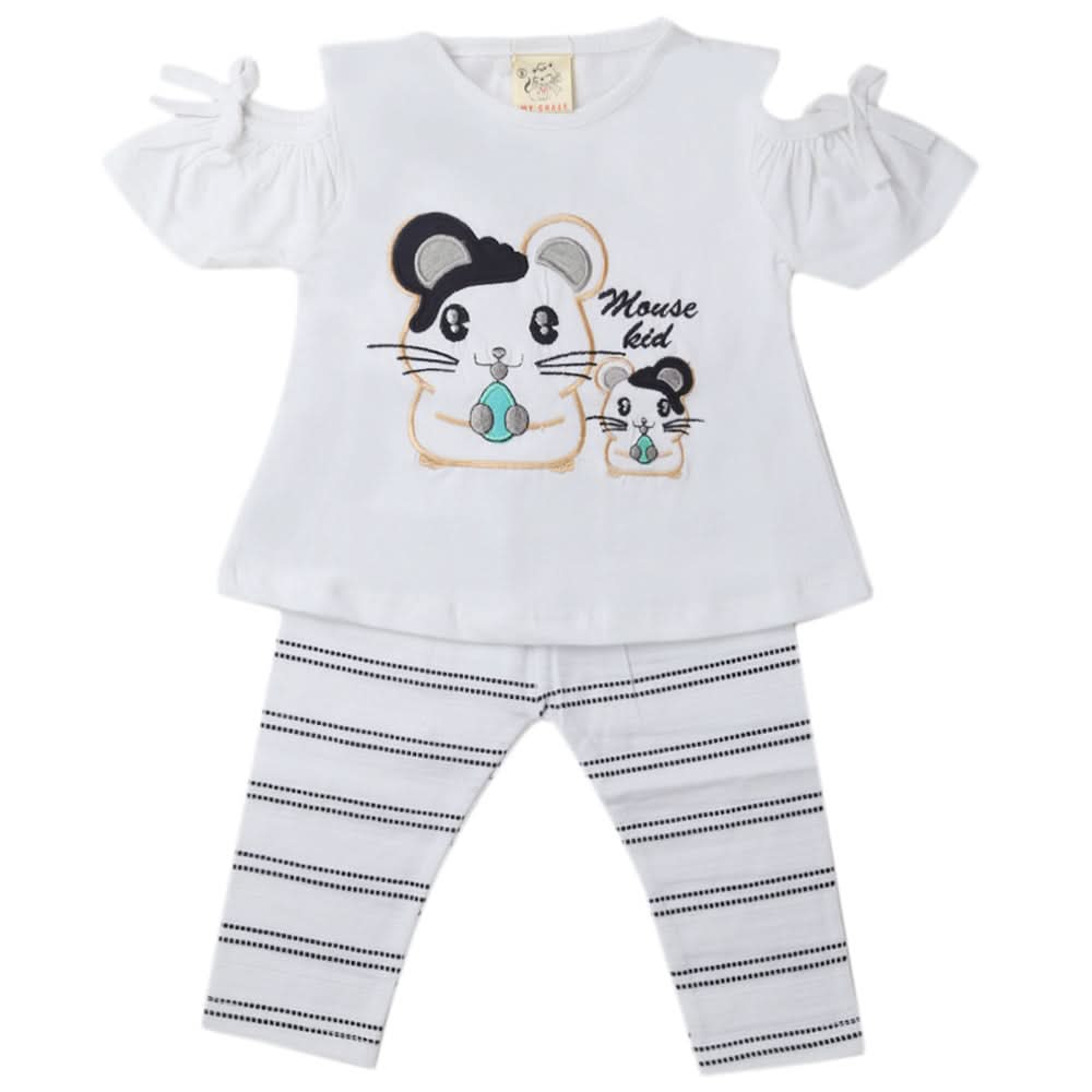 Girls Tights Suits - White, Kids, Girls Sets And Suits, Chase Value, Chase Value