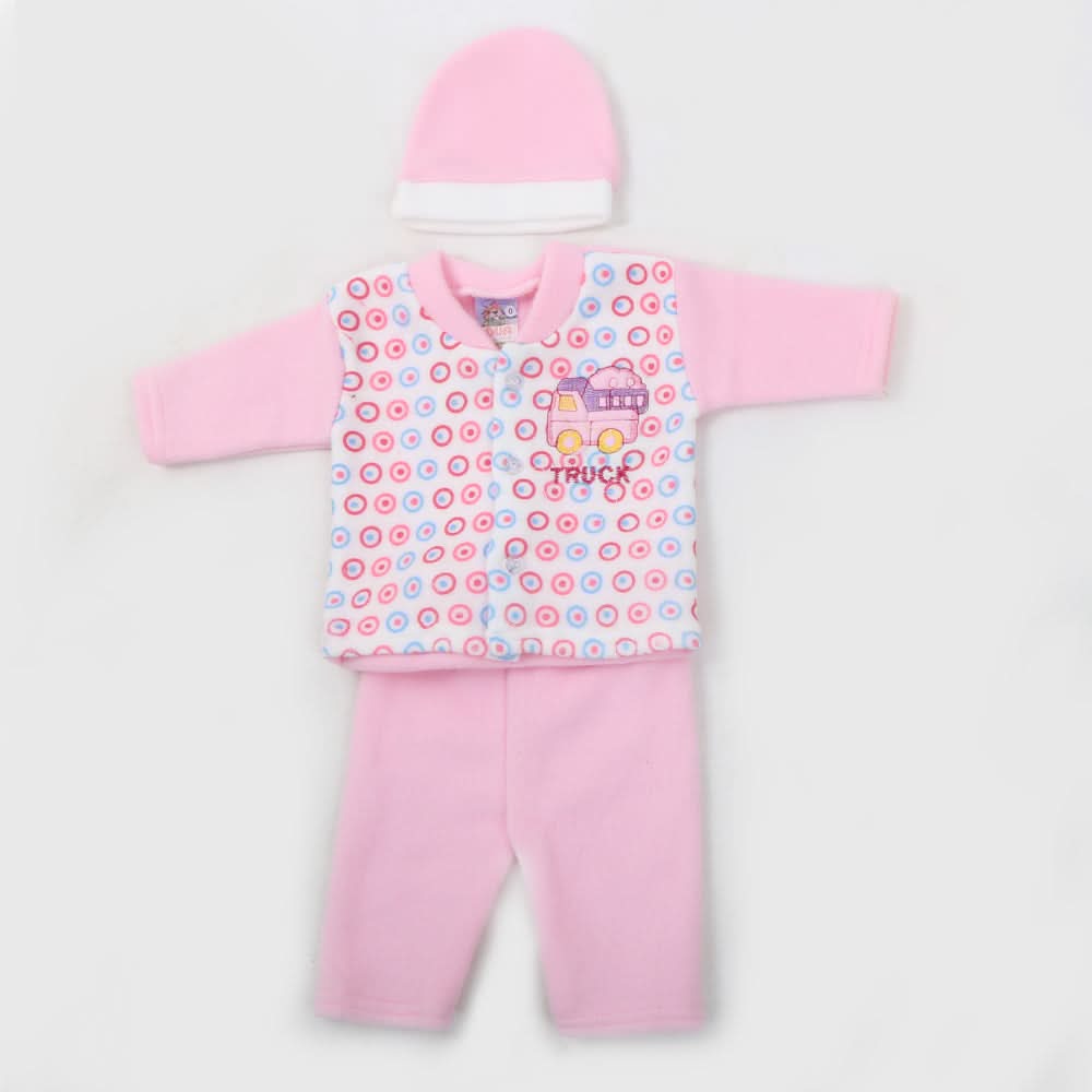 Newborn Boys Full Sleeves Polar Suit - Pink, Kids, NB Boys Sets And Suits, Chase Value, Chase Value