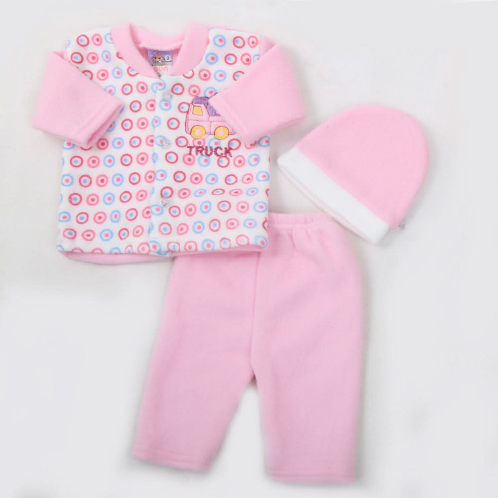 Newborn Boys Full Sleeves Polar Suit - Pink, Kids, NB Boys Sets And Suits, Chase Value, Chase Value