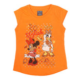 Girls Half Sleeves Printed T-Shirt 4714 16-24 - Orange, Kids, Girls T-Shirts, Chase Value, Chase Value