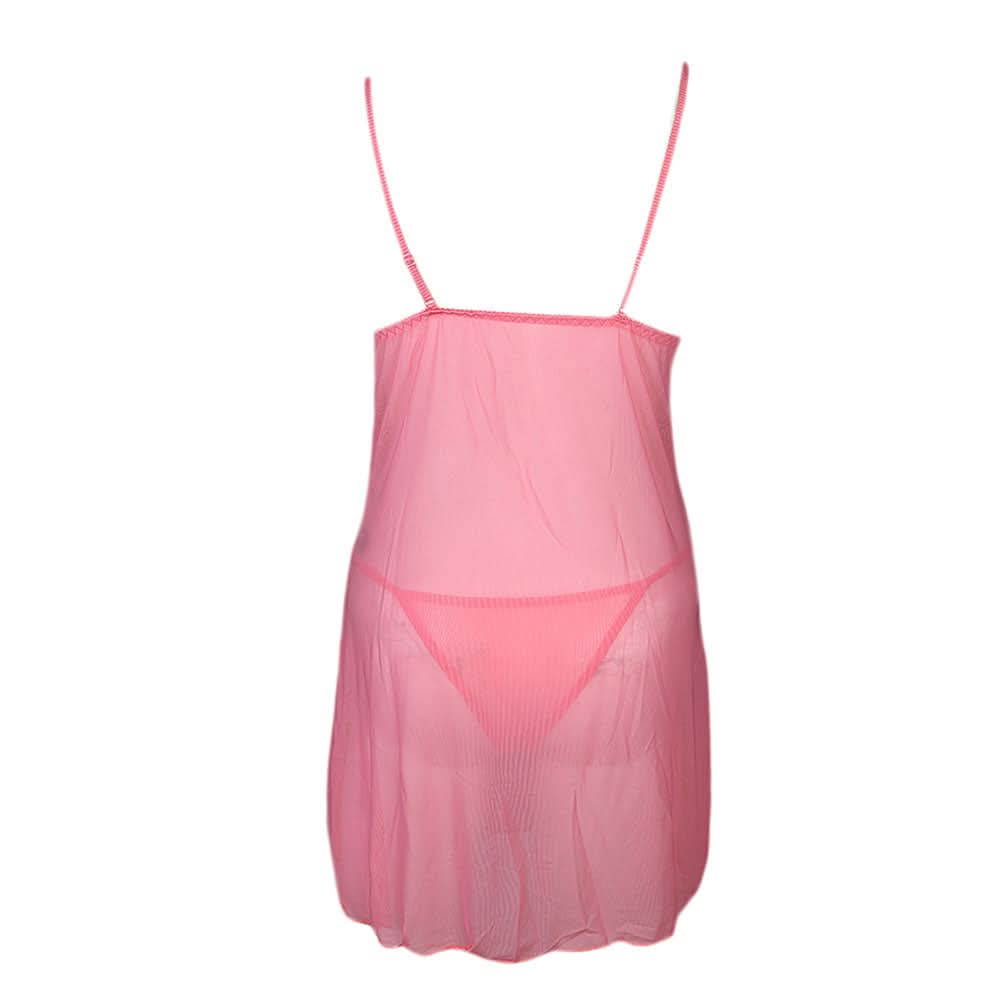 Women's Short Fancy Nighty - Pink, Women, Night Suit, Chase Value, Chase Value