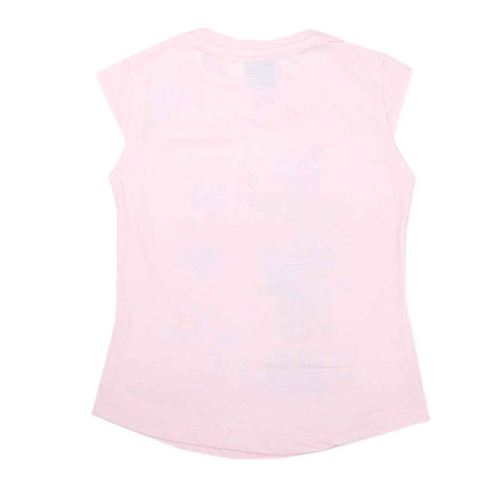 Girls Half Sleeves Printed T-Shirt 4714 16-24 - Light Pink, Kids, Girls T-Shirts, Chase Value, Chase Value