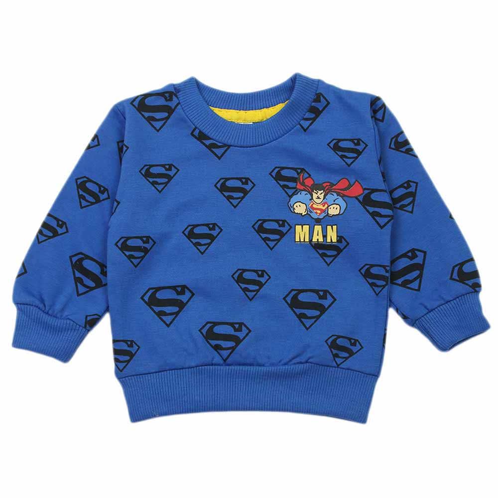 Newborn Boys Full Sleeves T-shirt - Royal-Blue, Newborn Boys Shirts & T-Shirts, Chase Value, Chase Value