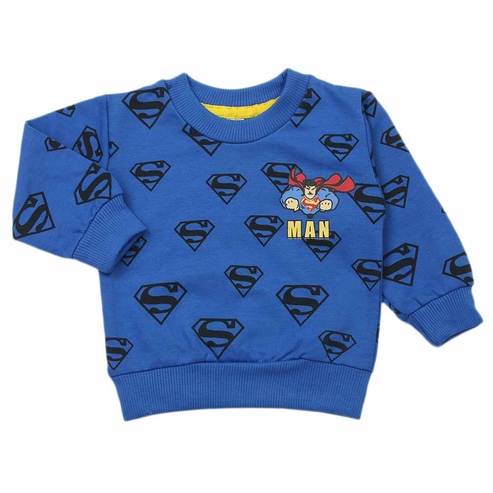 Newborn Boys Full Sleeves T-shirt - Royal-Blue, Newborn Boys Shirts & T-Shirts, Chase Value, Chase Value