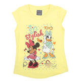 Girls Half Sleeves Printed T-Shirt 4714 16-24 - Yellow, Kids, Girls T-Shirts, Chase Value, Chase Value