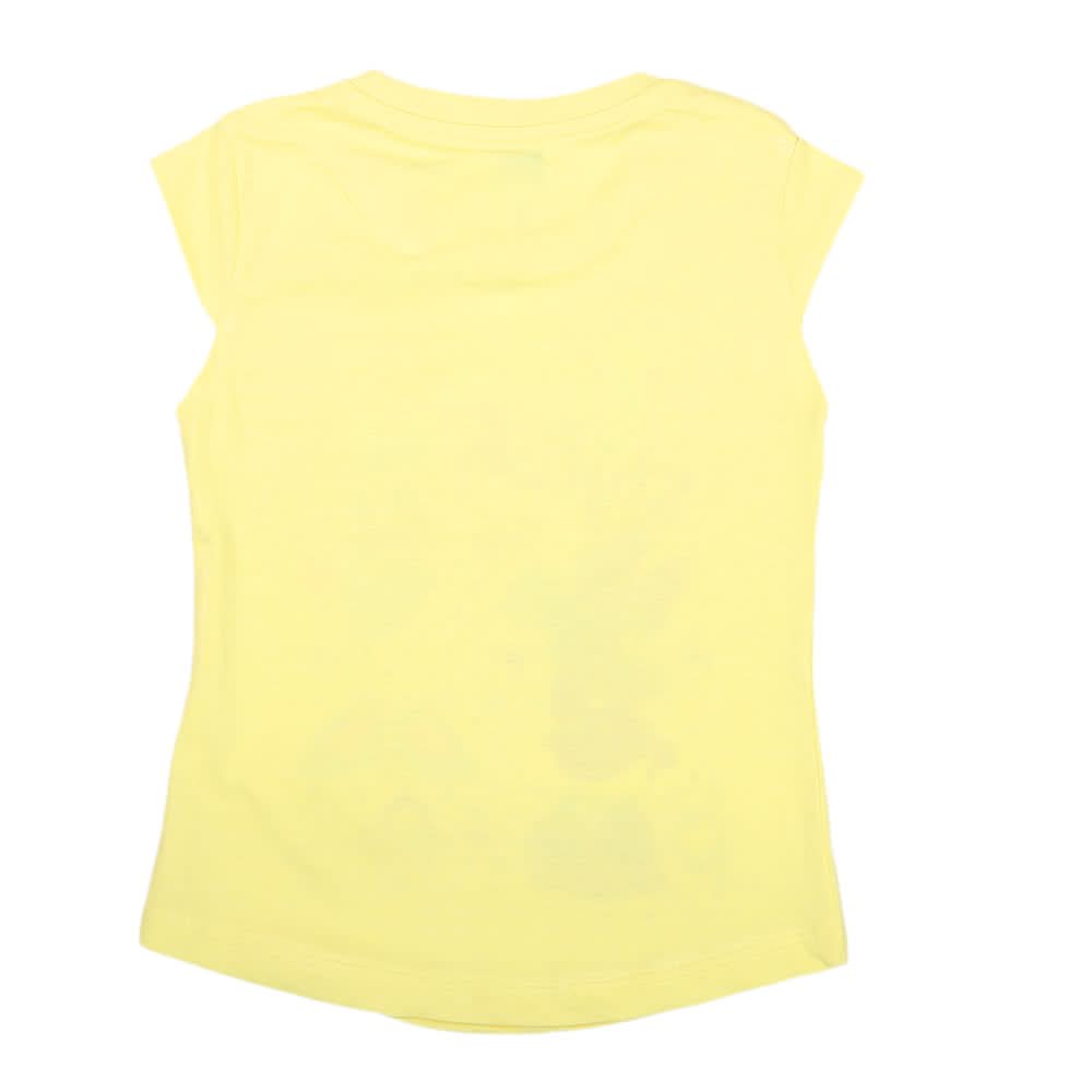 Girls Half Sleeves Printed T-Shirt 4714 16-24 - Yellow, Kids, Girls T-Shirts, Chase Value, Chase Value