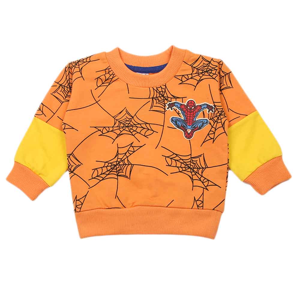 Newborn Boys Full Sleeves T-shirt - Peach, Newborn Boys Shirts & T-Shirts, Chase Value, Chase Value