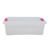 Clear Lock Storage box With Handle Lock Large 10Ltr - Purple, Home & Lifestyle, Storage Boxes, Chase Value, Chase Value