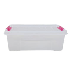 Clear Lock Storage box With Handle Lock Large 10Ltr - Purple, Home & Lifestyle, Storage Boxes, Chase Value, Chase Value