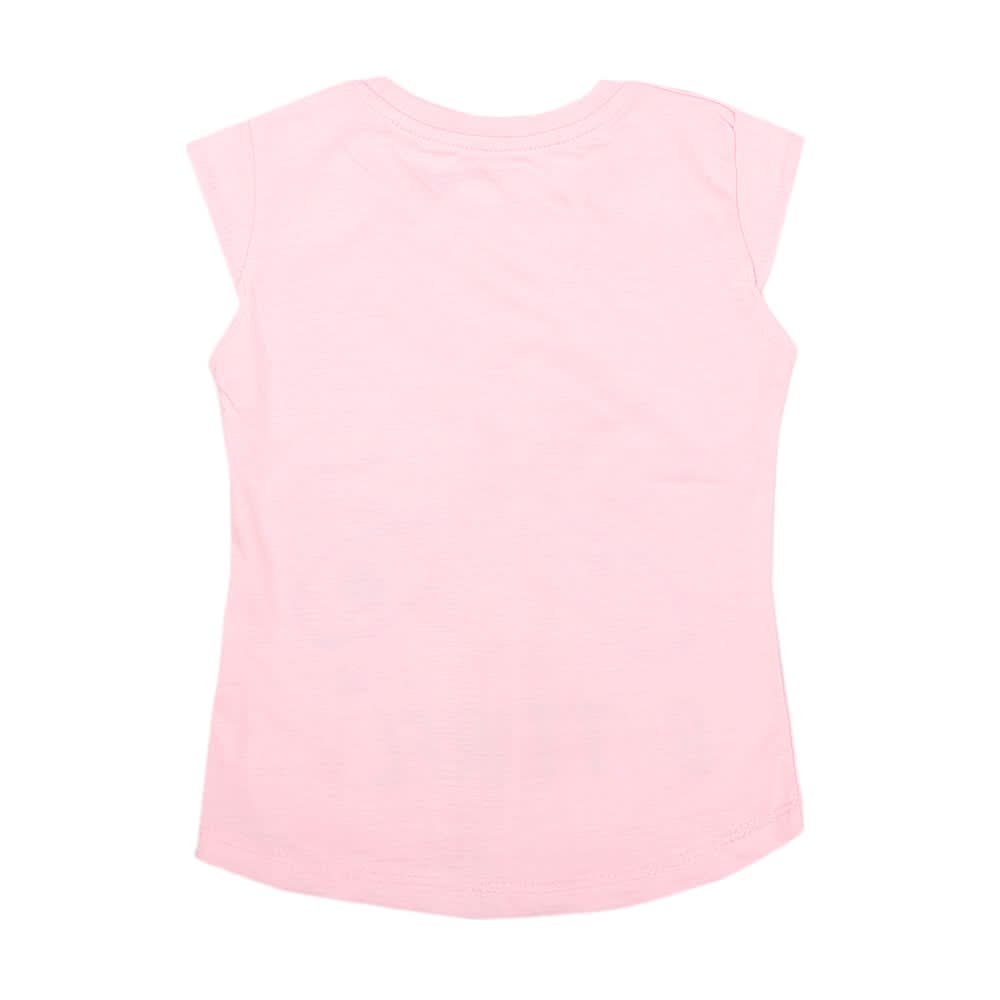 Girls Half Sleeves Printed T-Shirt 4708 16-24 - Light Pink, Kids, Girls T-Shirts, Chase Value, Chase Value
