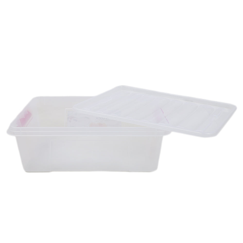 Clear Lock Storage box With Handle Lock Large 10Ltr - Purple, Home & Lifestyle, Storage Boxes, Chase Value, Chase Value