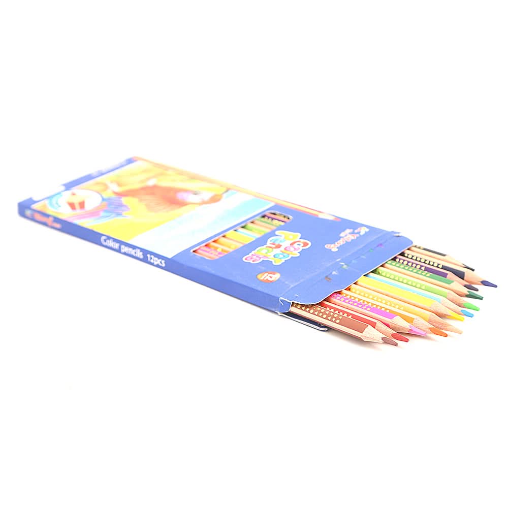 Color Pencil Set 12 Piece - Multi, Kids, Pencil Boxes And Stationery Sets, Chase Value, Chase Value