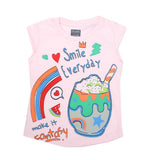 Girls Half Sleeves Printed T-Shirt 4711 16-24 - Light Pink, Kids, Girls T-Shirts, Chase Value, Chase Value