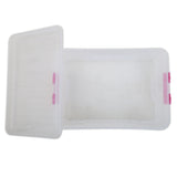 Clear Lock Storage box With Handle Lock Large 10Ltr - Purple, Home & Lifestyle, Storage Boxes, Chase Value, Chase Value