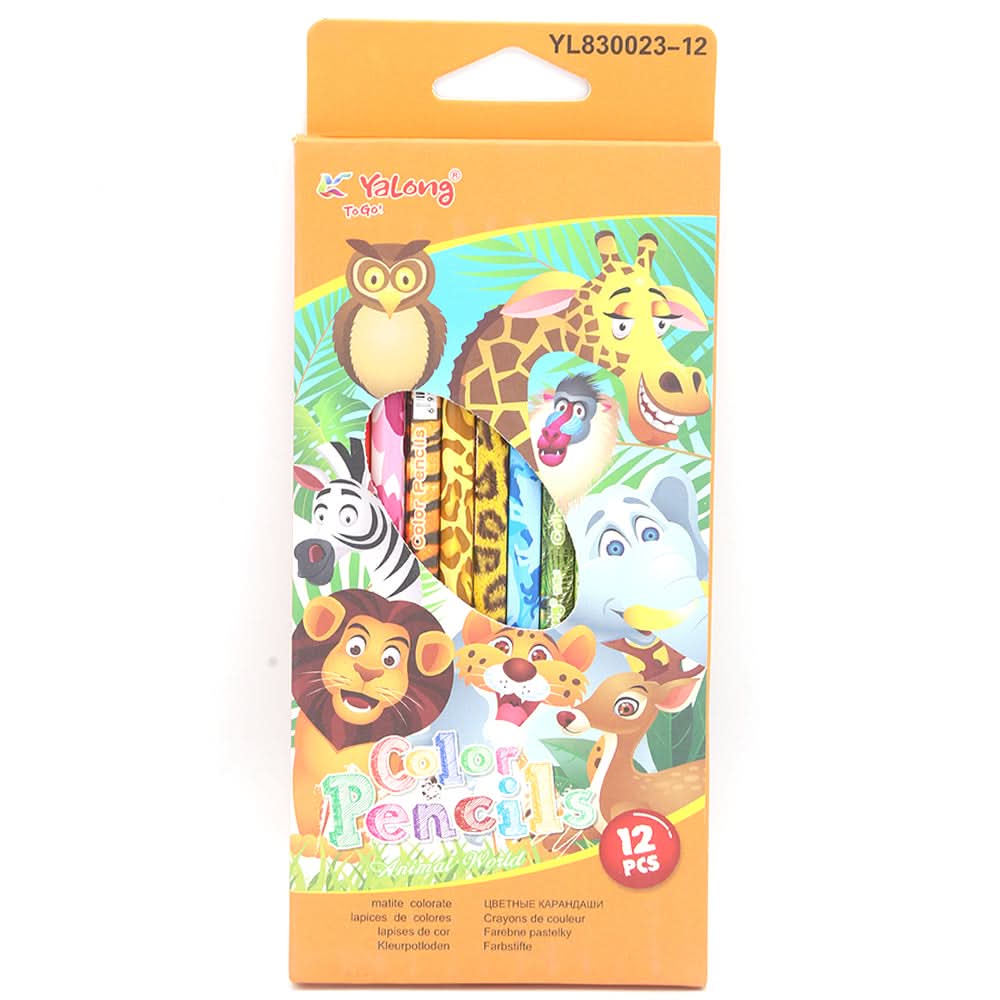 Colour Pencil Set 12 Piece - Multi, Kids, Pencil Boxes And Stationery Sets, Chase Value, Chase Value