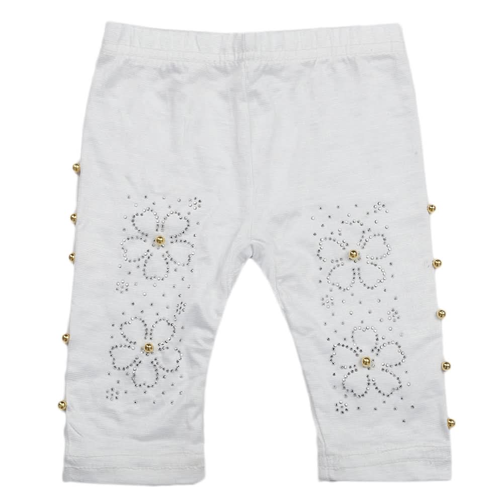 Newborn Girls Trouser - White, Kids, Newborn Girls Shorts Skirts And Pants, Chase Value, Chase Value