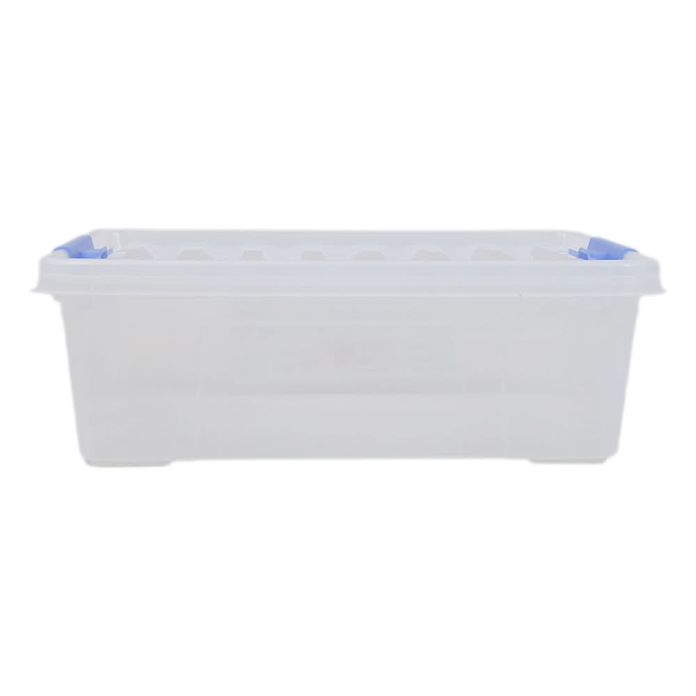Clear Lock Storage box With Handle Lock Large 10Ltr - Blue, Home & Lifestyle, Storage Boxes, Chase Value, Chase Value