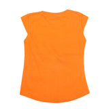 Girls Half Sleeves Printed T-Shirt 4712 16-24 - Orange, Kids, Girls T-Shirts, Chase Value, Chase Value