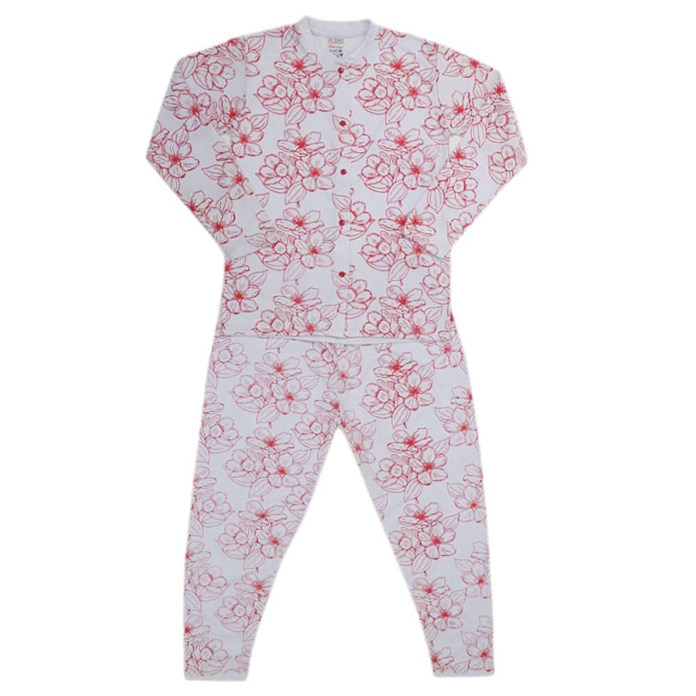 Girls Big Sleeping Suit - White, Kids, Girls Sets And Suits, Chase Value, Chase Value