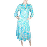 Women's Printed Full Sleeves Long Top - Blue, Women, T-Shirts And Tops, Chase Value, Chase Value