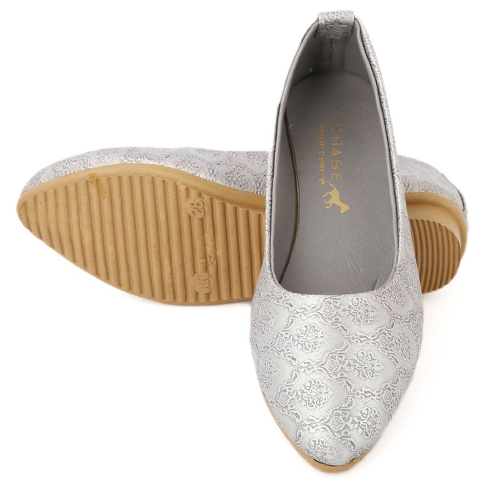 Girls Fancy Pumps - Grey, Kids, Pump, Chase Value, Chase Value