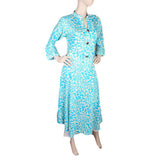 Women's Printed Full Sleeves Long Top - Blue, Women, T-Shirts And Tops, Chase Value, Chase Value