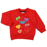 Newborn Girls Full Sleeves T-shirt - Red, Newborn Girls T-Shirts, Chase Value, Chase Value
