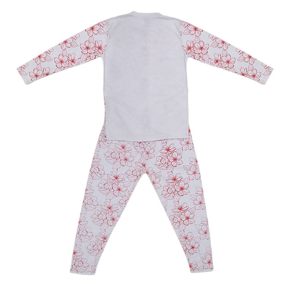 Girls Big Sleeping Suit - White, Kids, Girls Sets And Suits, Chase Value, Chase Value
